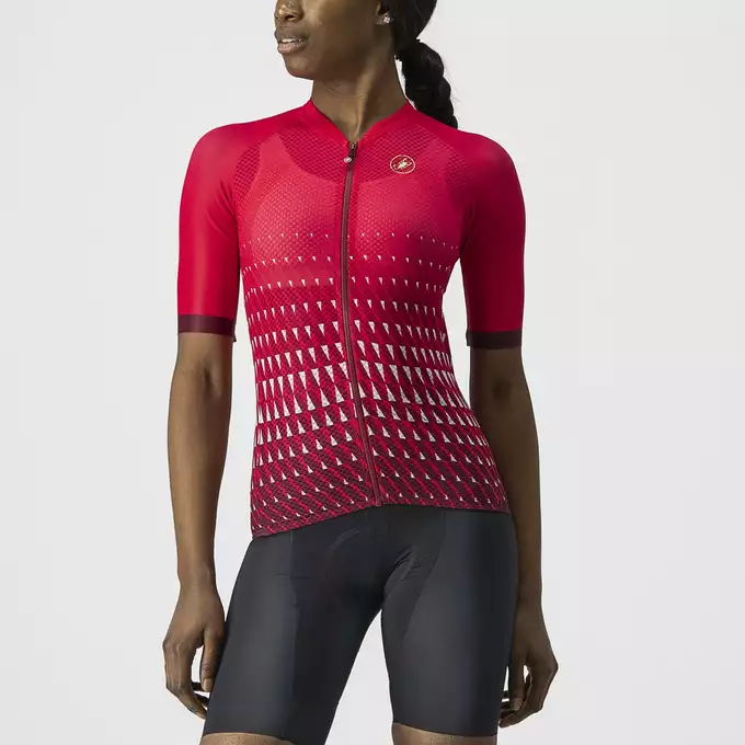 castelli Climbers 2.0 ジャージ size:L 白/赤 Koszulka kolarska CASTELLI Climbers 2.0 W - Sklep rowerowy