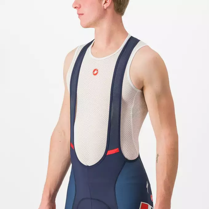Pantalon à Bretelles Castelli Competizione 2 Femme - Bleu, Coupe Ajustée, Breathable, Léger