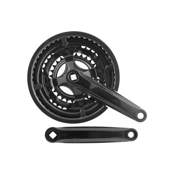 Pédalier VTT Triple Plateau 42-34-24 – 152mm Axe Carré (20-24 Pouces) – Pas Cher